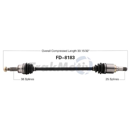 Surtrack Axle Cv Axle Shaft, Fd-8183 FD-8183